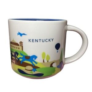 Starbucks Kentucky Mug YOU ARE HERE Collection Coffee Cup 2014 Kentucky‎ 14 oz